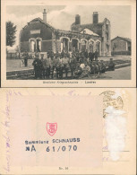 CPA Landres (Pays De Briey) Soldaten Vor Zerstörten Bahnhof 1916 - Autres & Non Classés