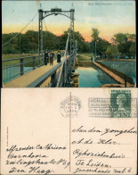 Ansichtskarte Bad Oeynhausen Brücke Und Behelfsbrücke Am Siel 1913 - Bad Oeynhausen