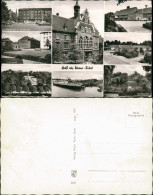 Ansichtskarte Wanne-Eickel-Herne Bahnhof, Sparkasse, Hafen 1961 - Herne