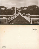 Ansichtskarte Sellin Sebrücke, Villen - Strandhalle 1926 - Sellin