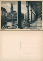 Ansichtskarte Hamburg Alsterarkaden, Rathaus 1929 - Autres & Non Classés
