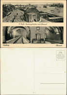 Ansichtskarte St. Pauli-Hamburg Elbtunnel 2 Bild Innen Und Außen 1932 - Autres & Non Classés