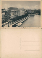 Ansichtskarte Hamburg Neuer Jungfernstieg Promenade An Der Alster 1924 - Autres & Non Classés