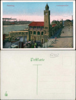 Ansichtskarte St. Pauli-Hamburg Landungsbrücken Elbtunnel Werft 1922 - Autres & Non Classés