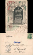 Hamburg Künstlerkarte Wilhelm Denkmal Frau Hamburg Geht Allezeit Vorneweg! 1903 - Other & Unclassified