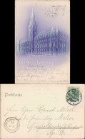 Ansichtskarte Hamburg Effekt ReliefKarte Rathaus 1904 Prägekarte - Other & Unclassified