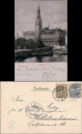 Ansichtskarte Hamburg Rathaus - Bootsanleger 1903 - Other & Unclassified