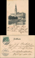 Ansichtskarte Hamburg Rathaus, Litfasssäule 1901 - Other & Unclassified