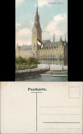 Ansichtskarte Hamburg Rathaus, Patriotika Künstlerkarte 1915 - Autres & Non Classés