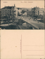 Ansichtskarte Heidenau (Sachsen) Dresdener Straße - Müglitzbrücke 1914 - Other & Unclassified