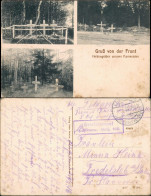 Ansichtskarte  3 Bild Heldengräber Gel. Minenw. Abtlg. 160 1916 - Guerre 1914-18