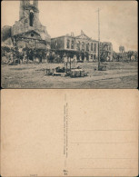 Langich Longwy Kirche & Stadthaus Nach Angriff, Westfront 1. Weltkrieg 1916 - Autres & Non Classés