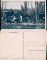 Ansichtskarte  Artellerie Deckung Holz Verhau Beim Bau Im Wald 1916 - Guerre 1914-18