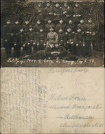 Militär Propaganda Kompagnie Gruppenfoto Echtfoto 1914  Stempel Rekruten-Depot) - Guerre 1914-18