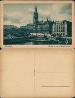 Ansichtskarte Hamburg Rathaus Mit Reichsbank 1928 - Autres & Non Classés