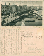 Ansichtskarte Hamburg Jungfernstieg - Geschäfte Straßenbahn 1928 - Andere & Zonder Classificatie