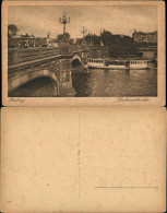 Ansichtskarte Hamburg Lombardsbrücke Durchfahrt Der Fähre Straba 1923 - Other & Unclassified