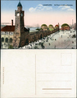 Ansichtskarte St. Pauli-Hamburg Landungsbrücken - Belebt, Tunnel 1927 - Other & Unclassified