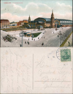 Ansichtskarte Hamburg Hauptbahnhof, Gleise - Kiosk 1911 - Autres & Non Classés