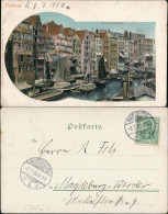 Ansichtskarte Hamburg Deichstrassenfleet 1903 Passepartout - Autres & Non Classés