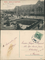 Aachen Tram Straßenbahn Verkehr Am Bahnhof, Krieger-Denkmal 1910 - Aachen