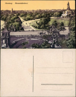 Ansichtskarte St. Pauli-Hamburg Straße Bismarck-Denkmal Künstlerkarte 1912 - Autres & Non Classés