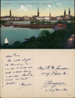 Ansichtskarte Hamburg Lombardsbrücke, Jungfernstieg 1914 - Other & Unclassified