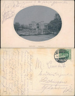 Ansichtskarte Karlsruhe Stadtgarten Als Künstlerkarte 1911 Silber-Effekt - Karlsruhe