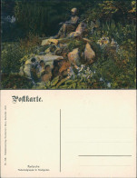 Ansichtskarte Karlsruhe Hadumodgruppe Im Stadtgarten 1906 - Karlsruhe