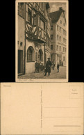 Ansichtskarte Nürnberg Hans Sachs Haus - Menschen 1923 - Nürnberg