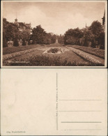 Ansichtskarte Krefeld Crefeld Bismarckplatz Grünanlagen Mit Denkmal 1920 - Krefeld