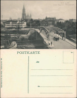 Ansichtskarte Ulm A. D. Donau Brücke Neuer Steg Beim Mohrenköpfle 1905 - Ulm
