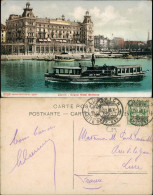 Ansichtskarte Zürich Grand Hotel - Fahrgastschiff 1906 - Autres & Non Classés