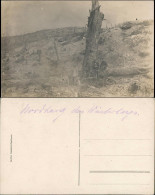 Ansichtskarte  Echtfoto Nach Angriff (Gaslicht-Postkarte) 1. Weltkrieg 1916 - Guerre 1914-18