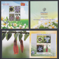 Inde India 2013 MNH MS Booklet Wildflowers, Wild Flower, Flowers, Butterfly, Butterflies, Iris, Bellflower Lantern Sheet - Brieven En Documenten