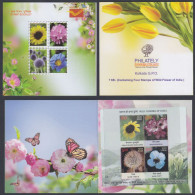 Inde India 2013 MNH MS Booklet Wildflowers, Wild Flower, Flowers, Butterfly, Butterflies, Sunflower, Thistle Poppy Sheet - Brieven En Documenten