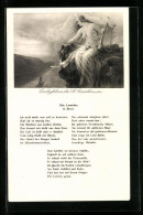 AK Loreley Auf Dem Loreleyfelsen, Gedicht Die Loreley  - Märchen, Sagen & Legenden