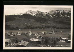 AK Lingenau /Bregenzerwald, Ortsansicht Mit Winterstaude  - Other & Unclassified