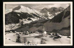 AK Mittelberg, Ortsansicht Mit Schafalpköpfen  - Autres & Non Classés