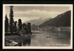 AK Techendorf Am Weissensee, Ortsansicht Mit Bergen  - Autres & Non Classés