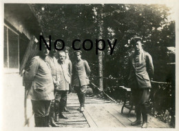 PHOTO ALLEMANDE DU FAR 59 - LOT DE 4 PHOTOS DE SOUPIR PRES CHAVONNE - SOUPIR AISNE GUERRE 1914 1918 - Guerre, Militaire