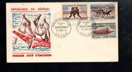 SENEGAL FDC 1961 SPORTS ET DIVERTISSEMENTS - Senegal (1960-...)
