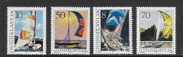 YOUGOSLAVIE 1985 VOILE-BATEAUX  YVERT N°1994/1997 NEUF MNH** - Zeilen