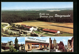 AK Steigerwald, Autobahn-Rasthaus-Motel, Nürnberg, Rothenburg O. D. Tauber  - Autres & Non Classés