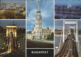 72349652 Budapest Bruecke Kirche Teilansicht Budapest - Hongrie