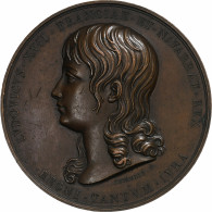 France, Médaille, Louis XVII, Prison Du Temple, 1814-1826, Bronze - Otros & Sin Clasificación