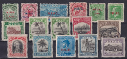 Niue Ozeanien Schönes Lot Von 16 Klassik Werten - Niue