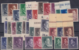 Briefmarken Besetzung Generalgouvernement Alle 6 Hitler Ausgaben Mit 86-88 B Oft - Autres & Non Classés