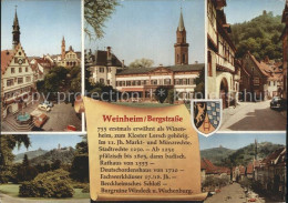 72349148 Weinheim Bergstrasse Fliegeraufnahme Marktplatz Kloster Lorsch  Weinhei - Weinheim