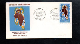 CENTRAFRIQUE FDC 1963 ASSOCIATION ECONOMIQUE EUROPE-AFRIQUE - Centraal-Afrikaanse Republiek